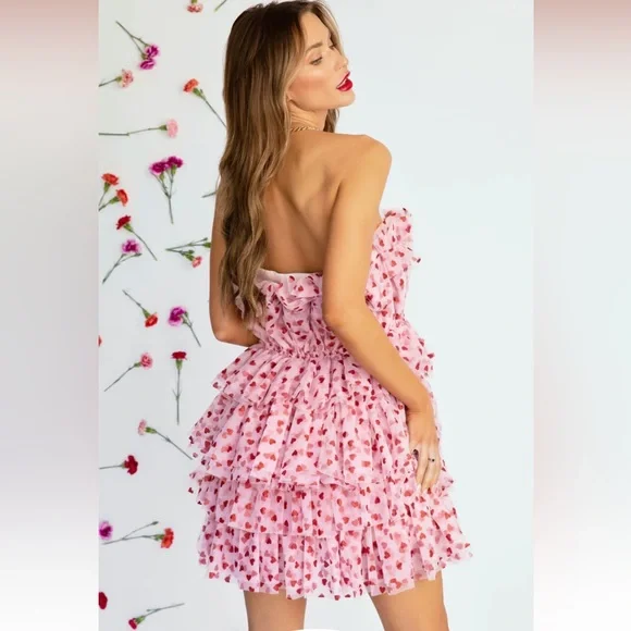 NWT Vici Heartbreaker Tulle Mini Dress - Picture 4 of 7